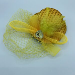 Yellow mini Hat Fascinator