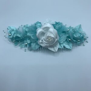 White & Green Barrette