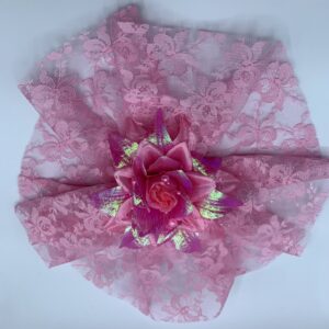 Pink Color Church Veil
